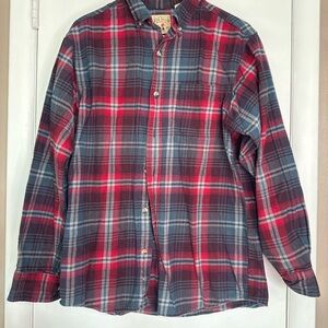 RedHead Red and Blue Casual Button Down Shirt